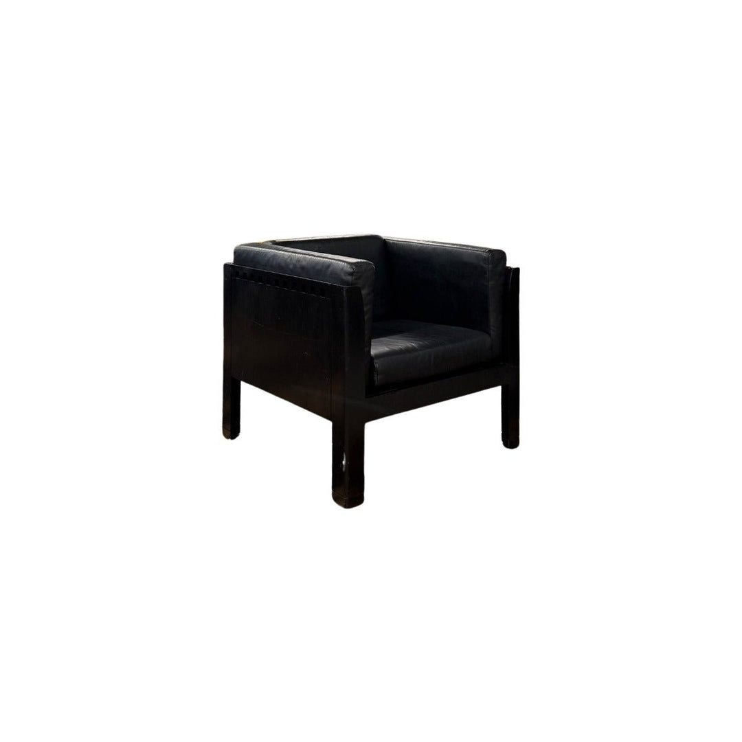 Black Metro Armchair - view 3