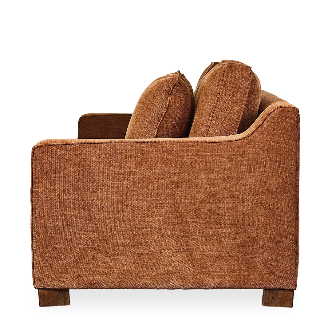 Metro Transitional Sofa in Nexus Toffee alternate angle - transitional sofa by Stylus - Whats New Furniture Portland OR