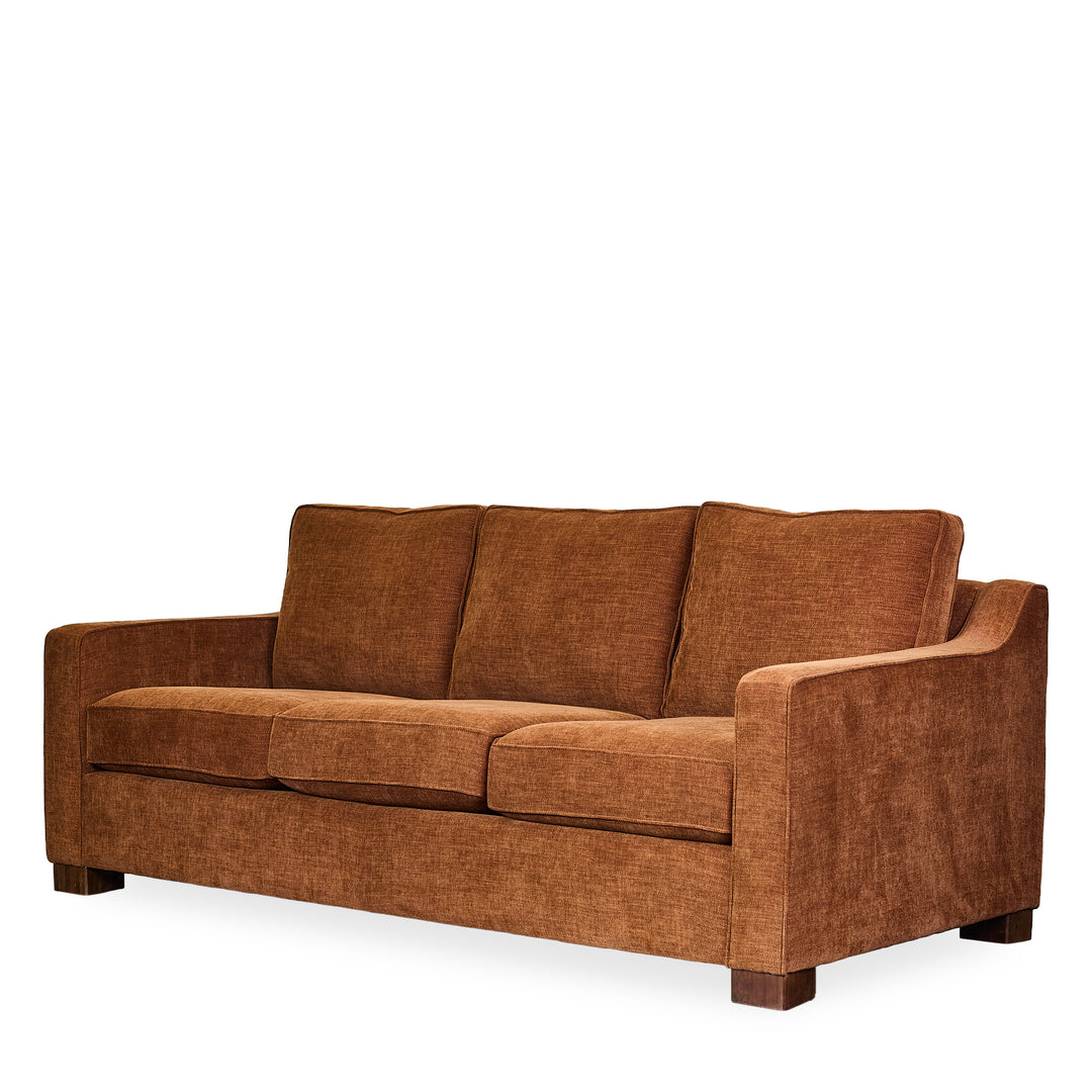 Metro Transitional Sofa in Nexus Toffee detail view - transitional sofa by Stylus - Whats New Furniture Portland OR