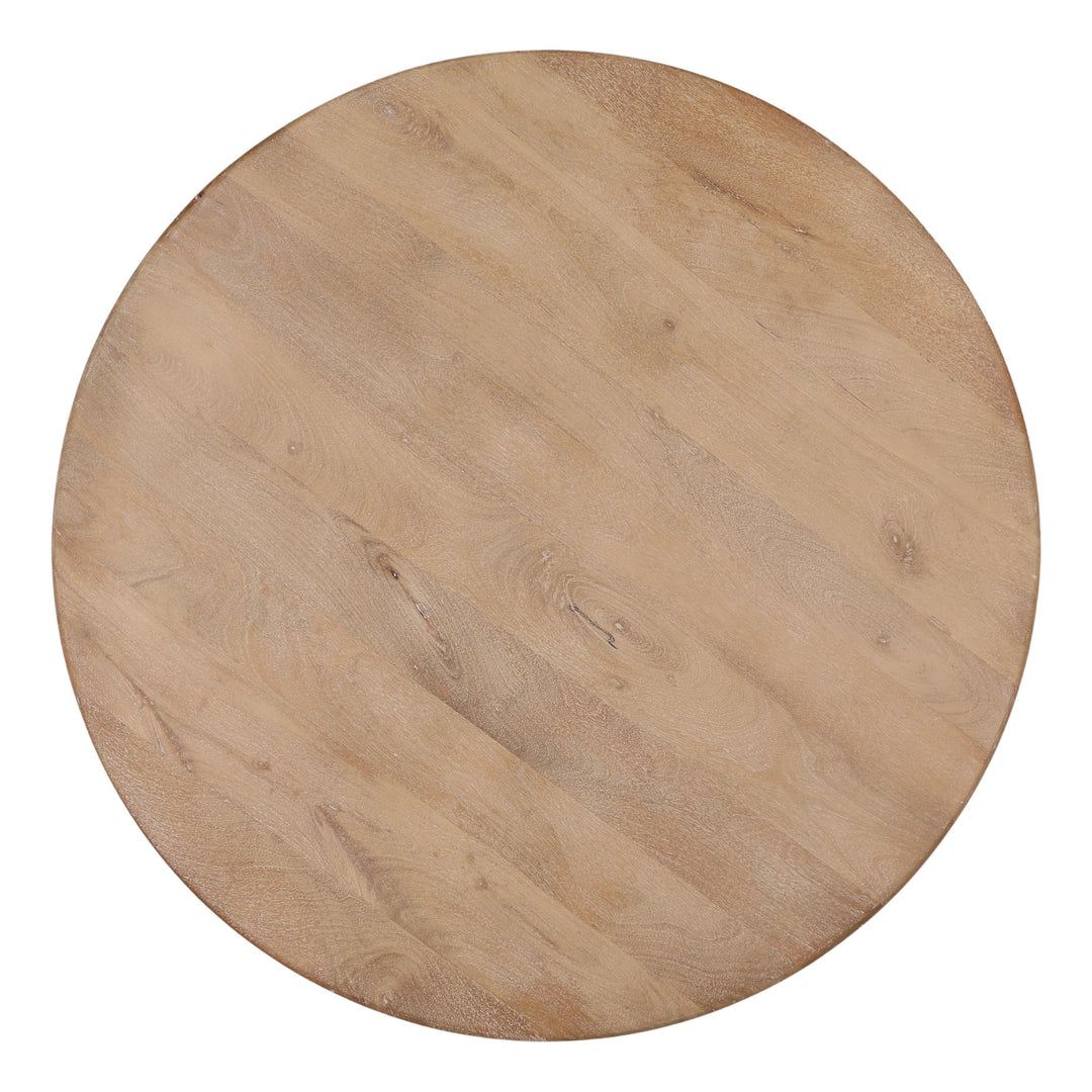 Meylin Coffee Table - Light Natural Mango Wood overhead view - Coffee Tables by Dovetail - Whats New Furniture Portland OR
