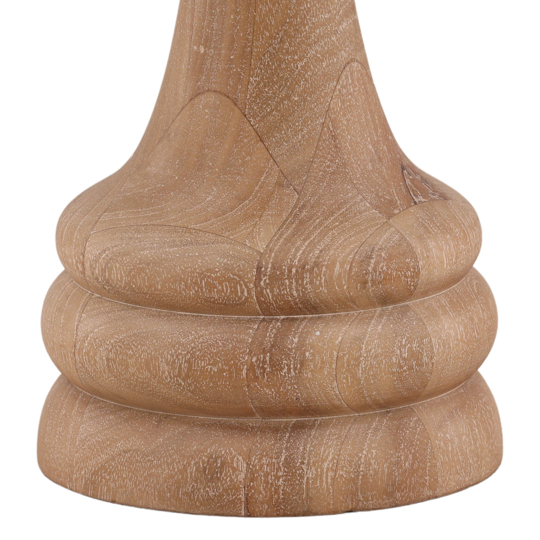 Meylin Side Table - Light Natural Mango Wood wood construction detail 1 - Side Tables by Dovetail - Whats New Furniture Portland OR