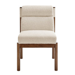 Micah Dining Side Chair in Palladian Beige variant front view - upholstered dining chair by NPD - Whats New Furniture Portland OR