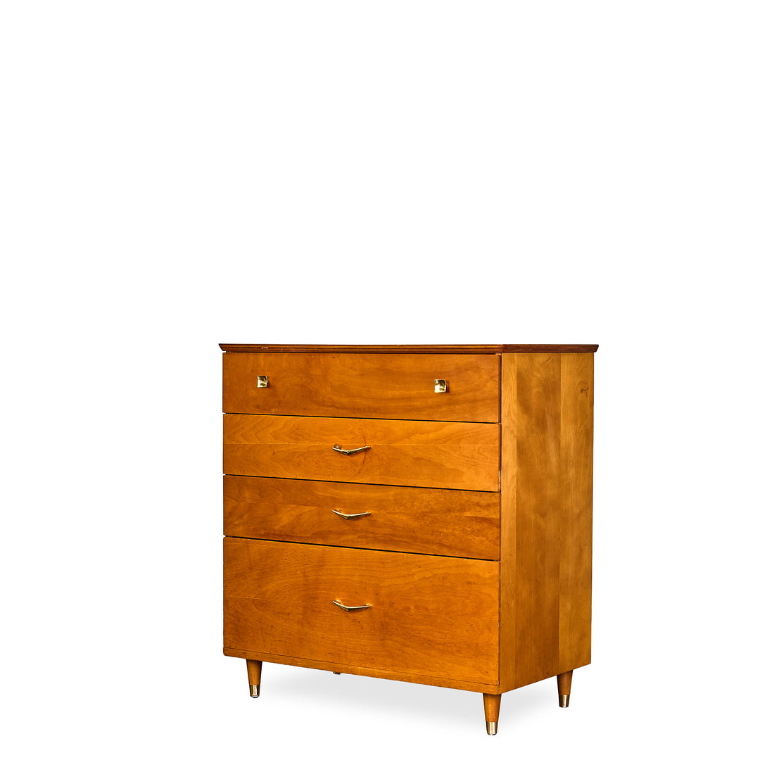 Mid - Century Modern Chest detail view - Whats New Furniture - Portland, Oregon