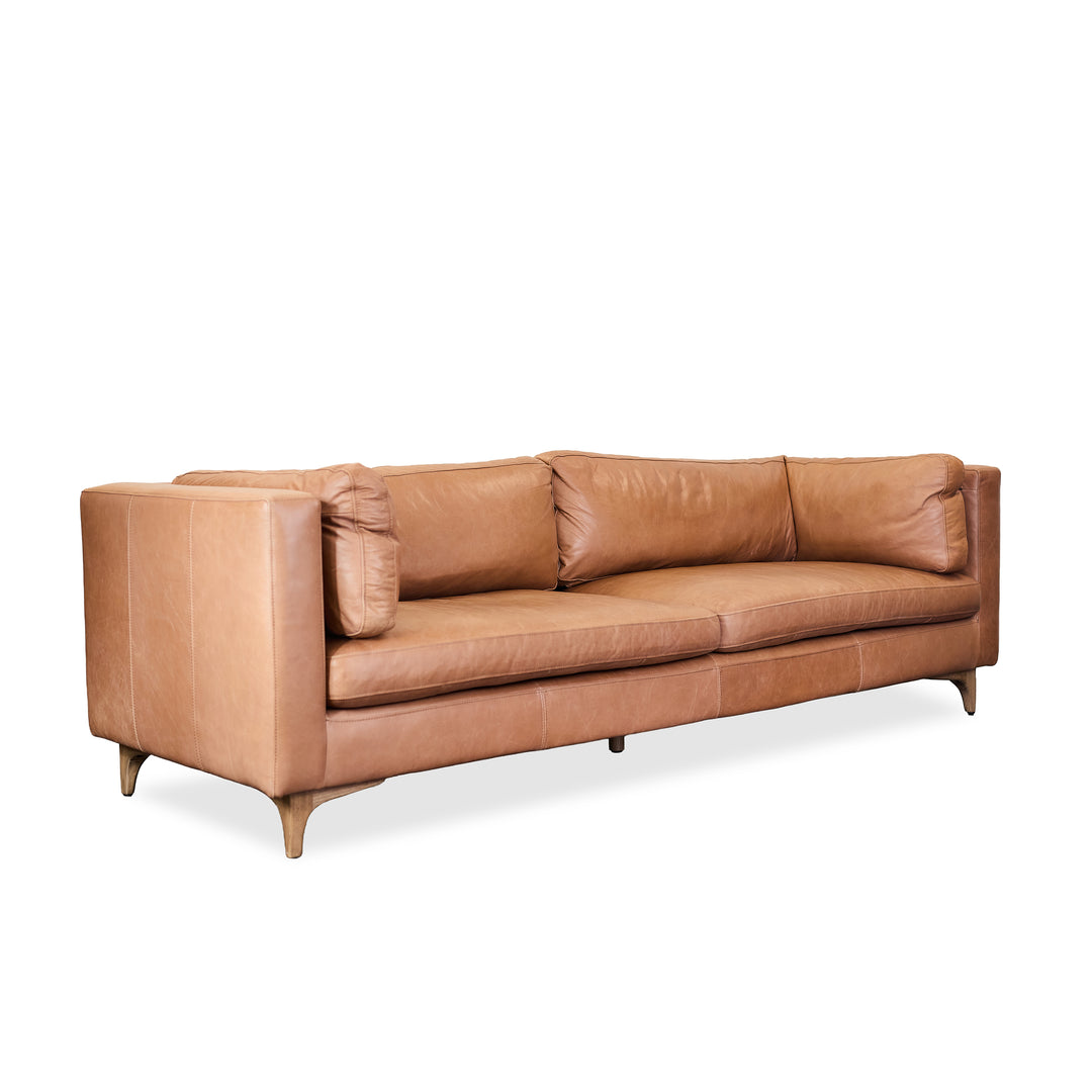 Beckwith Leather Sofa detail view 2 - Whats New Furniture - Portland, Oregon
