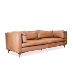 Beckwith Leather Sofa detail view 2 - Whats New Furniture - Portland, Oregon
