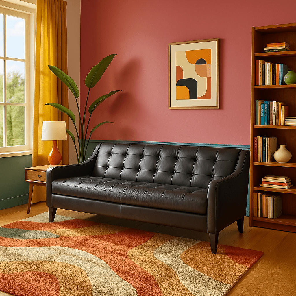 Mid - Century Modern Sofa detail view 4 - Whats New Furniture - Portland, Oregon
