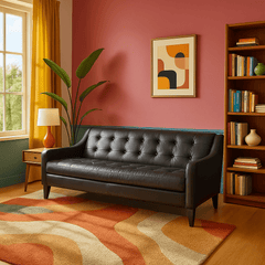 Mid - Century Modern Sofa detail view 4 - Whats New Furniture - Portland, Oregon