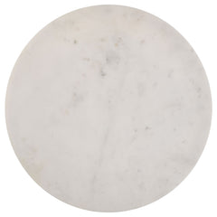 Miguel Round Marble Top Coffee Table White and Black - What&