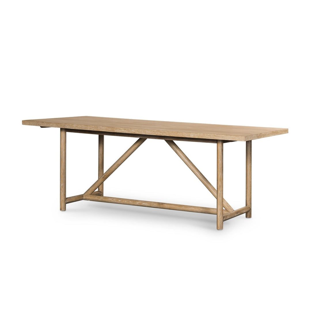 Mika Dining Table Whitewashed Oak Veneer