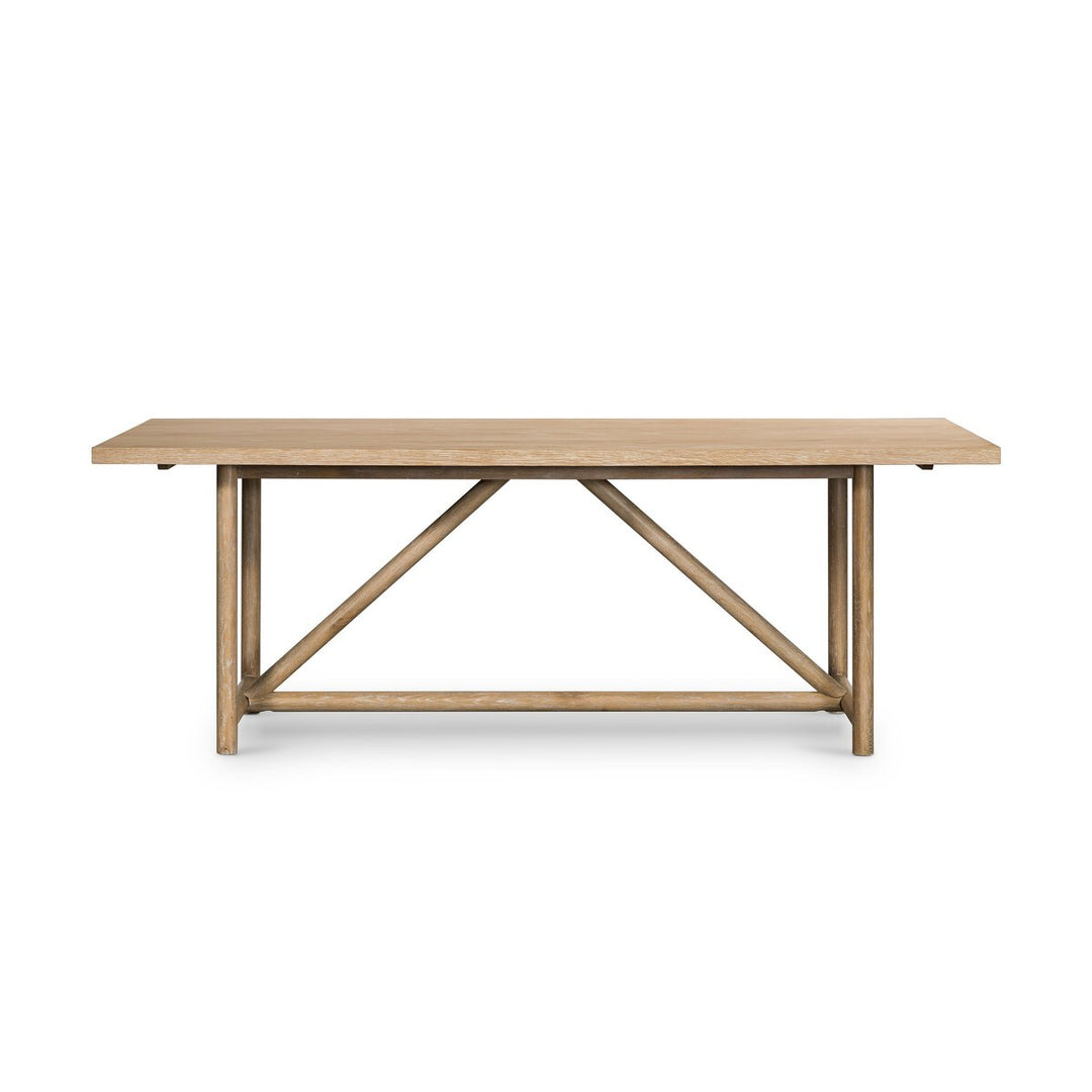 Mika Dining Table Whitewashed Oak Veneer