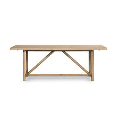 Mika Dining Table Whitewashed Oak Veneer