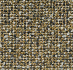 Milburn Windy City gold boucle throw pillow fabric swatch by Decor Fifty-Five - Whats New Furniture Portland OR