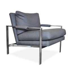 Milo Baughman Lounge Chair detail view 2 - Whats New Furniture - Portland, Oregon