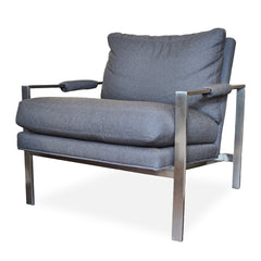Milo Baughman Lounge Chair detail view - Whats New Furniture - Portland, Oregon