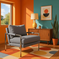 Milo Baughman Lounge Chair detail view 4 - Whats New Furniture - Portland, Oregon