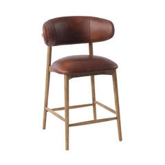 Milo Counter Stool in Mocha variant side angle - counter stool by LH Imports - Whats New Furniture Portland OR