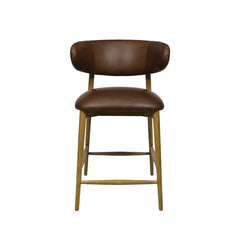Milo Counter Stool in Mocha variant front view - counter stool by LH Imports - Whats New Furniture Portland OR