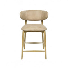 Milo Counter Stool in Natural variant front view - counter stool by LH Imports - Whats New Furniture Portland OR