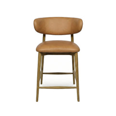 Milo Counter Stool in Tan variant front view - counter stool by LH Imports - Whats New Furniture Portland OR