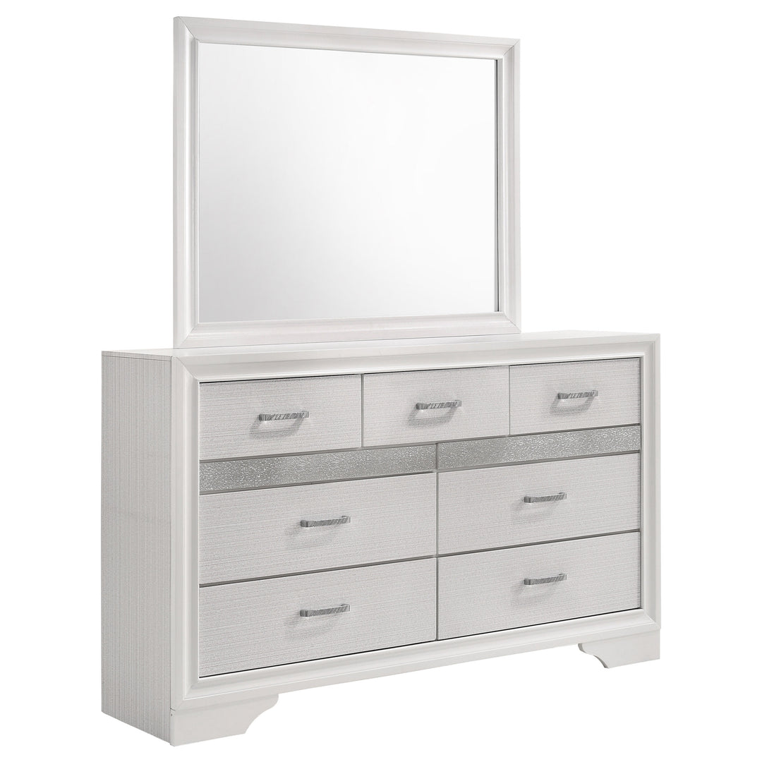 Miranda 7-drawer Dresser with Mirror White - What&