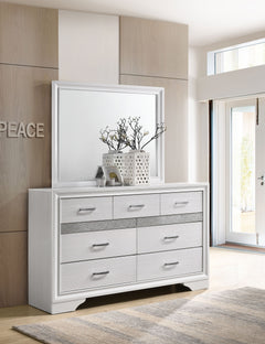 Miranda 7-drawer Dresser with Mirror White - What&