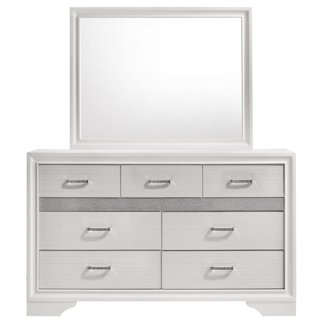 Miranda 7-drawer Dresser with Mirror White - What&