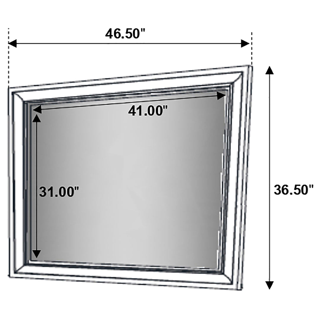 Miranda Dresser Mirror White - What&