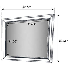 Miranda Dresser Mirror White - What&