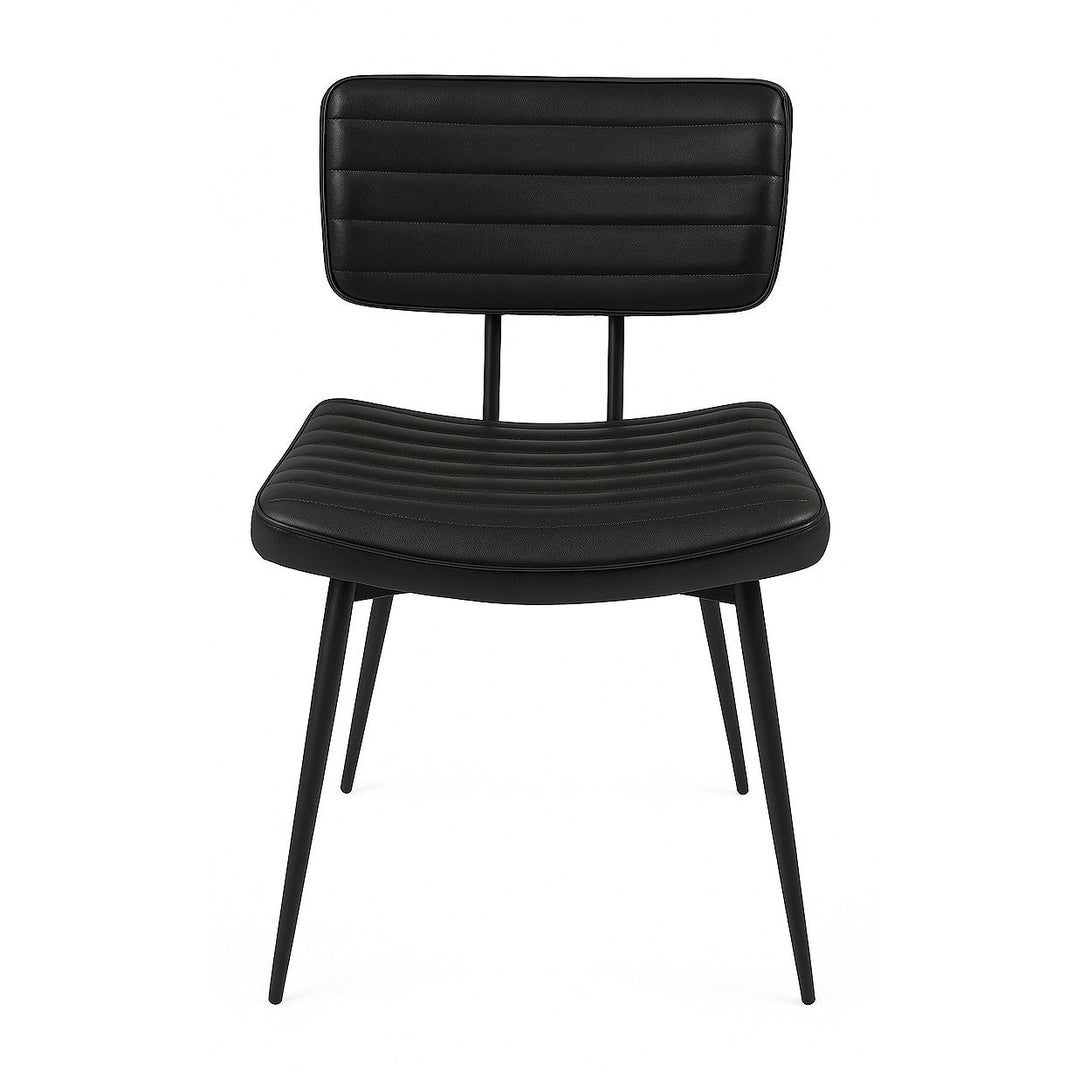 Misty Dining Chair in Espresso - faux leather dining chair by Coaster - Whats New Furniture Portland OR