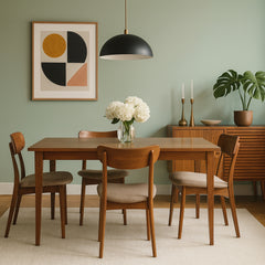 Modern Drawleaf Dining Table detail view 5 - Whats New Furniture - Portland, Oregon