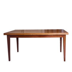 Modern Drawleaf Dining Table detail view 2 - Whats New Furniture - Portland, Oregon