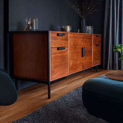 Modern Entertainment Console detail view - Whats New Furniture - Portland, Oregon