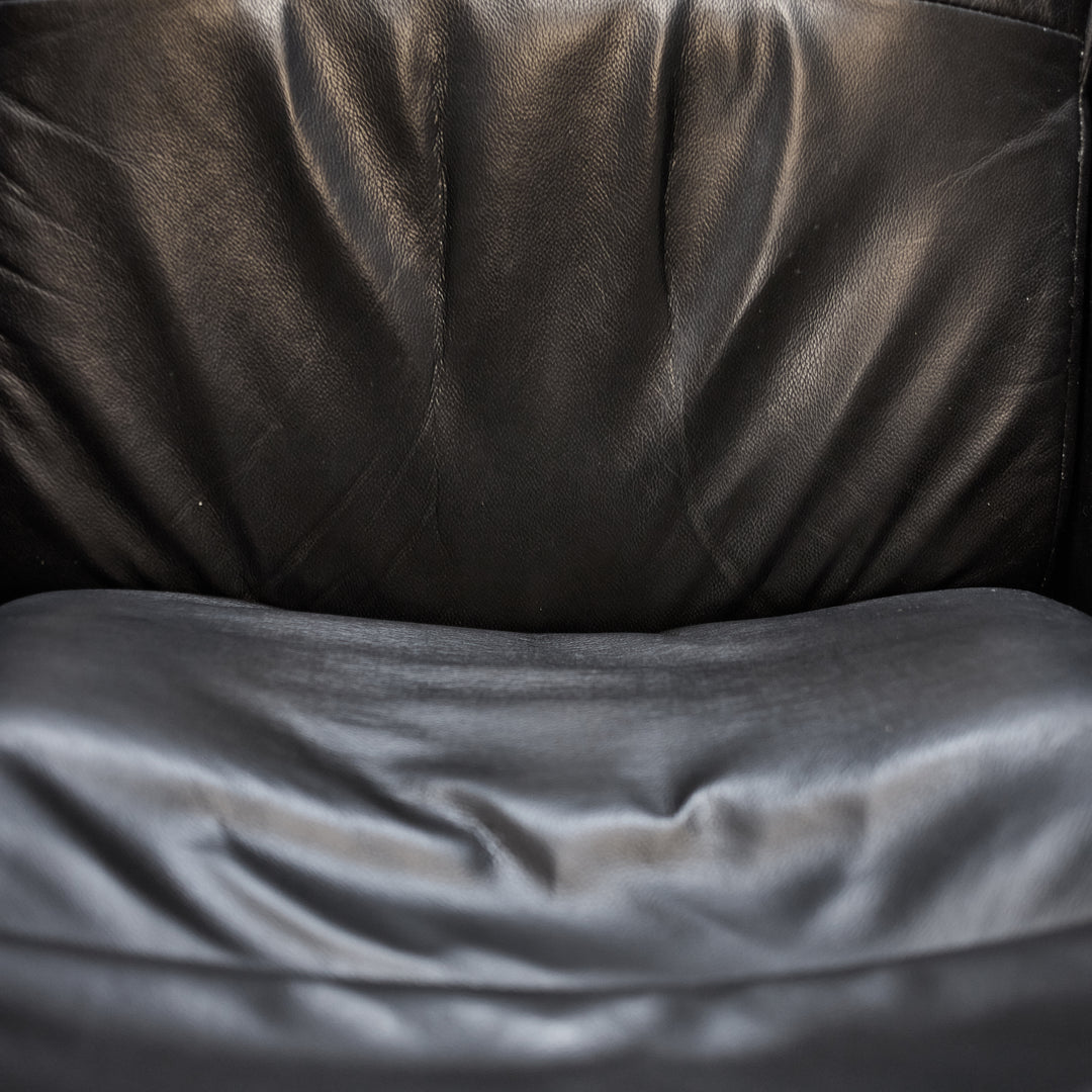 Modern Swivel Chair with Ottoman detail view 4 - Whats New Furniture - Portland, Oregon