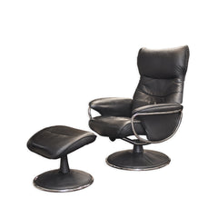 Modern Swivel Chair with Ottoman detail view - Whats New Furniture - Portland, Oregon