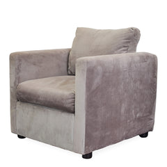 Modern Velvet Chair detail view - Whats New Furniture - Portland, Oregon