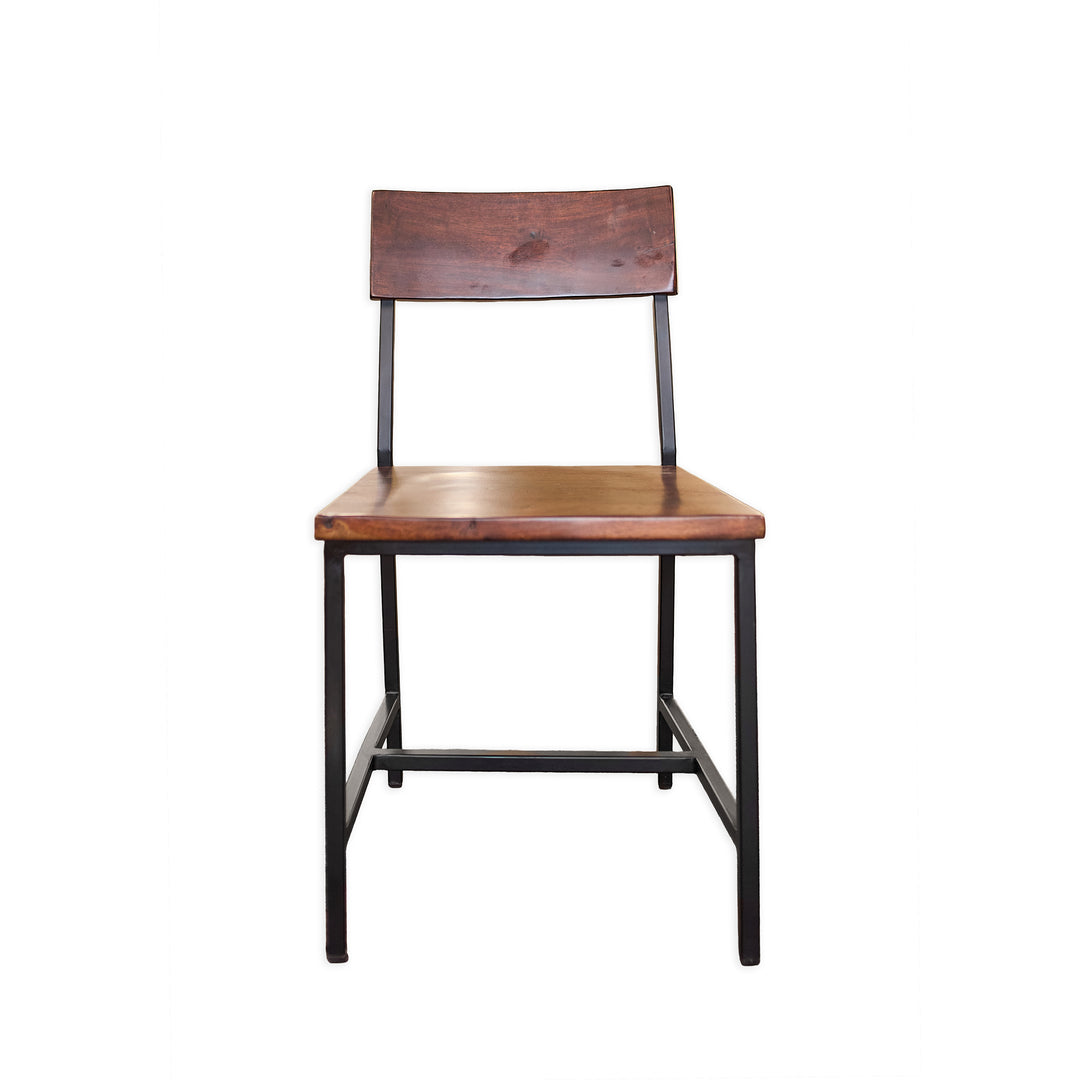 Modern Wood and Iron Dining Chair - Whats New Furniture - Portland, Oregon