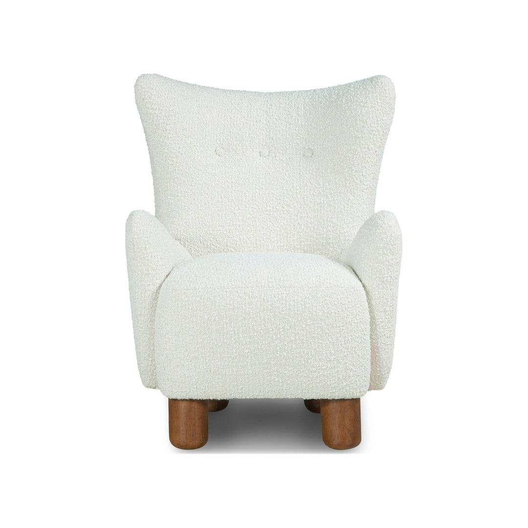 Monroe Accent Wing Chair front view - Whats New Furniture Portland OR