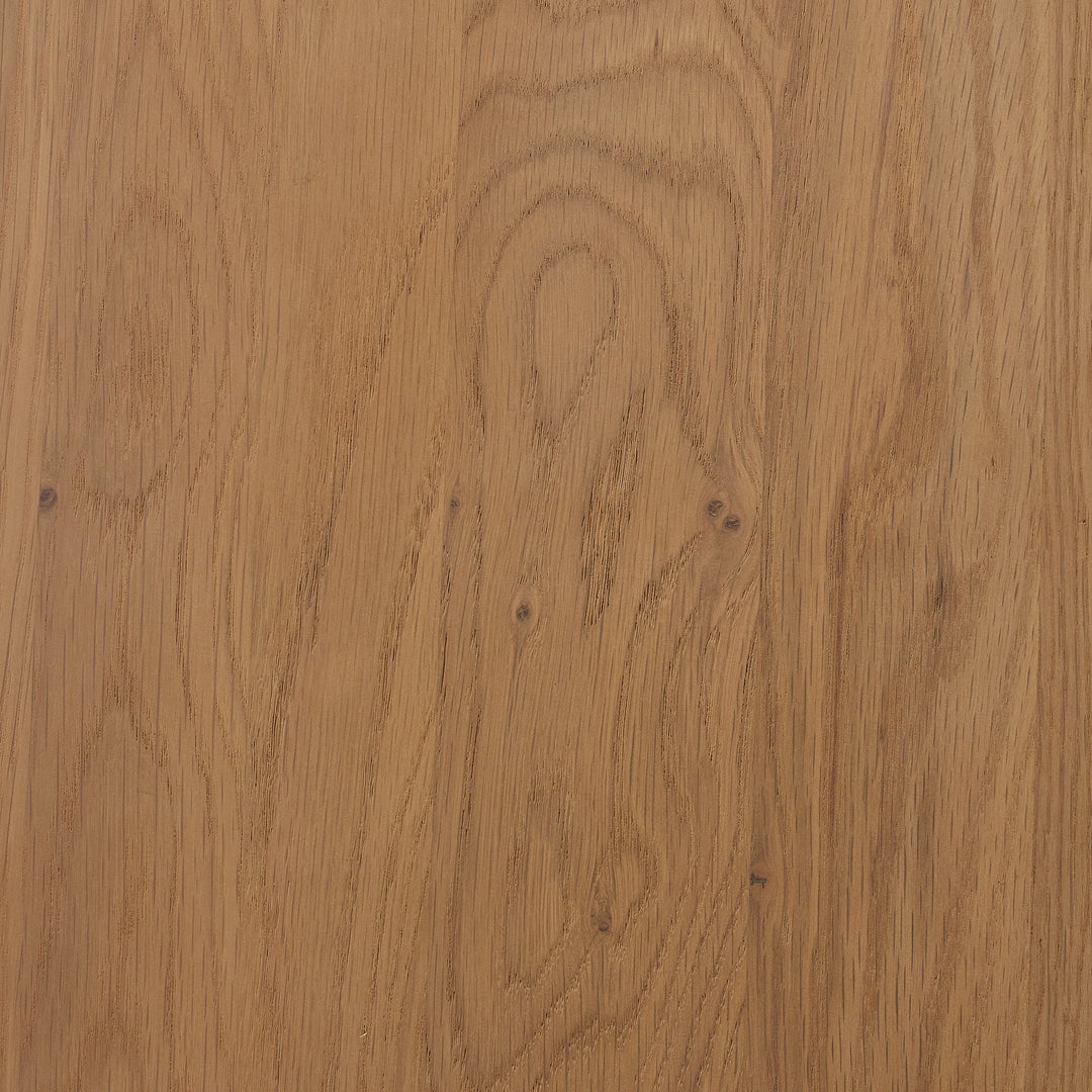 Montego One Drawer Nightstand in natural corner detail - mid-century oak nightstand by Moe&