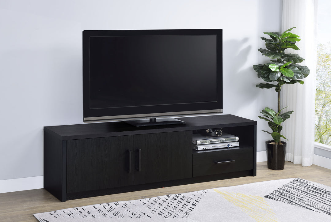 Murray 70-inch 2-door TV Stand Media Console Black - What&