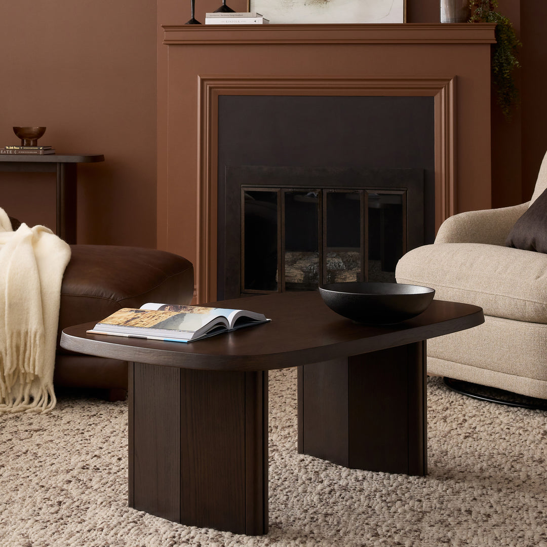 Natu Coffee Table in Espresso Oil room setting - rectangular wood coffee table by Unique Furniture - Whats New Furniture Portland OR