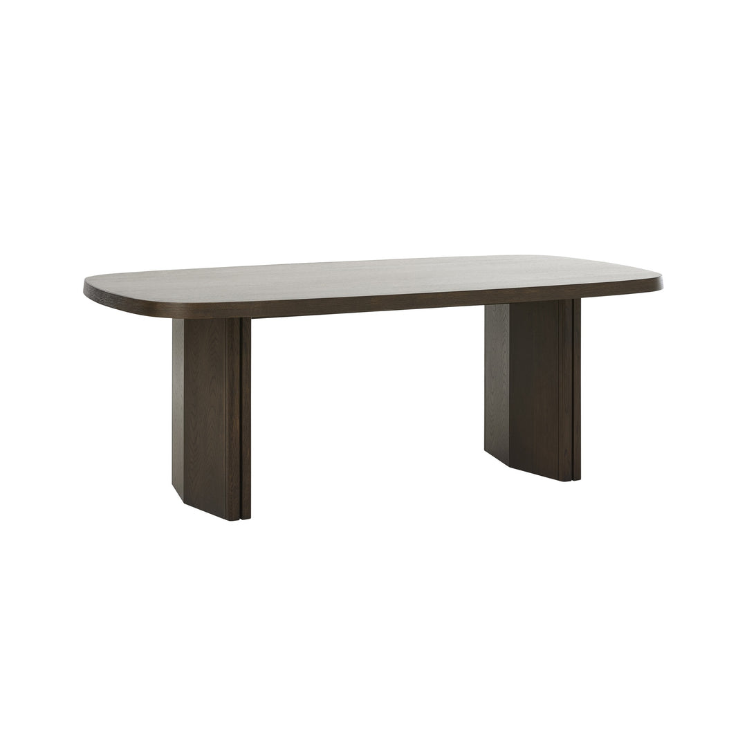 Natu Dining Table in Espresso Oil front view - dining table by Unique Furniture - Whats New Furniture Portland OR