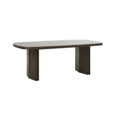Natu Dining Table in Espresso Oil front view - dining table by Unique Furniture - Whats New Furniture Portland OR