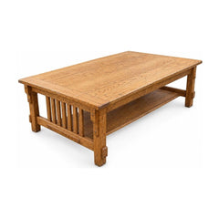 Natural Oak vintage coffee table with visible wood grain.