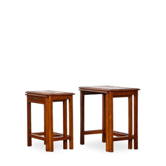 Nesting Tables w/inlay (4) detail view 4 - Whats New Furniture - Portland, Oregon
