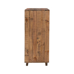 Nevada 6 Drawer Chest in Dark Driftwood side view - six drawer chest by LH Imports - Whats New Furniture Portland OR