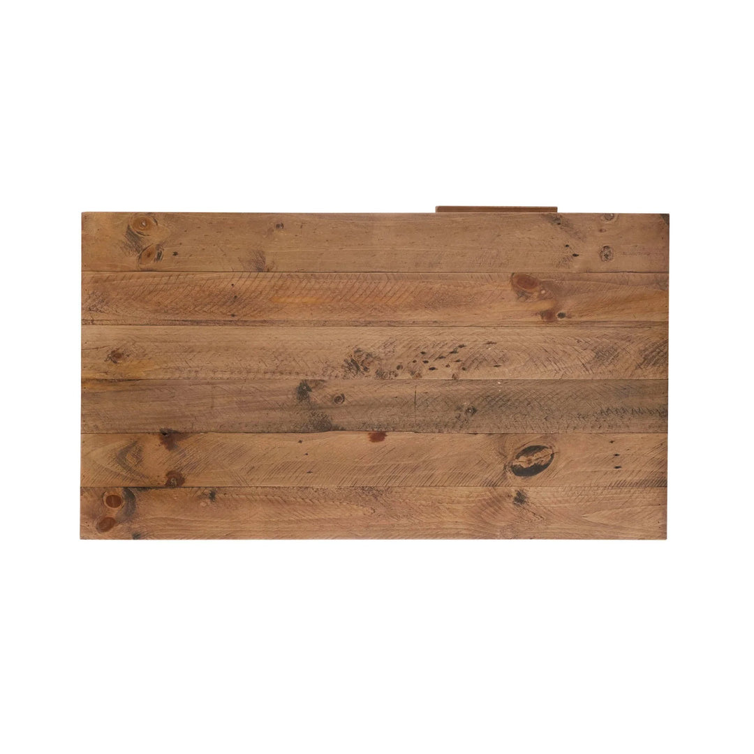 Nevada 6 Drawer Chest in Dark Driftwood top detail - six drawer chest by LH Imports - Whats New Furniture Portland OR