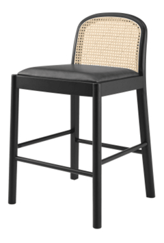 Donna KD Faux Leather Rattan Counter Stool - Whats New Furniture - Portland, Oregon