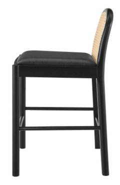 Donna KD Faux Leather Rattan Counter Stool - Whats New Furniture - Portland, Oregon