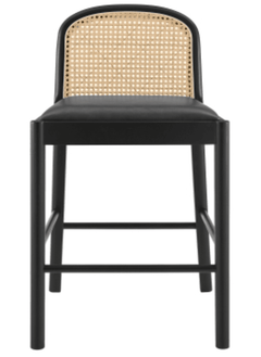 Donna KD Faux Leather Rattan Counter Stool - Whats New Furniture - Portland, Oregon