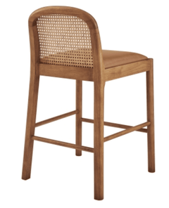 Donna KD Faux Leather Rattan Counter Stool - Whats New Furniture - Portland, Oregon